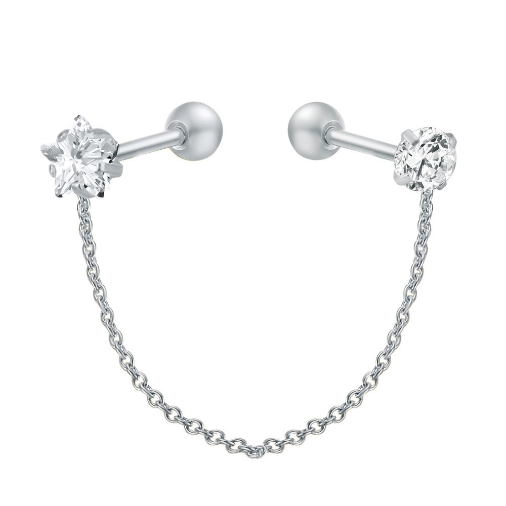  Tragus Piercing  Örhänge 1st CZ - 2
