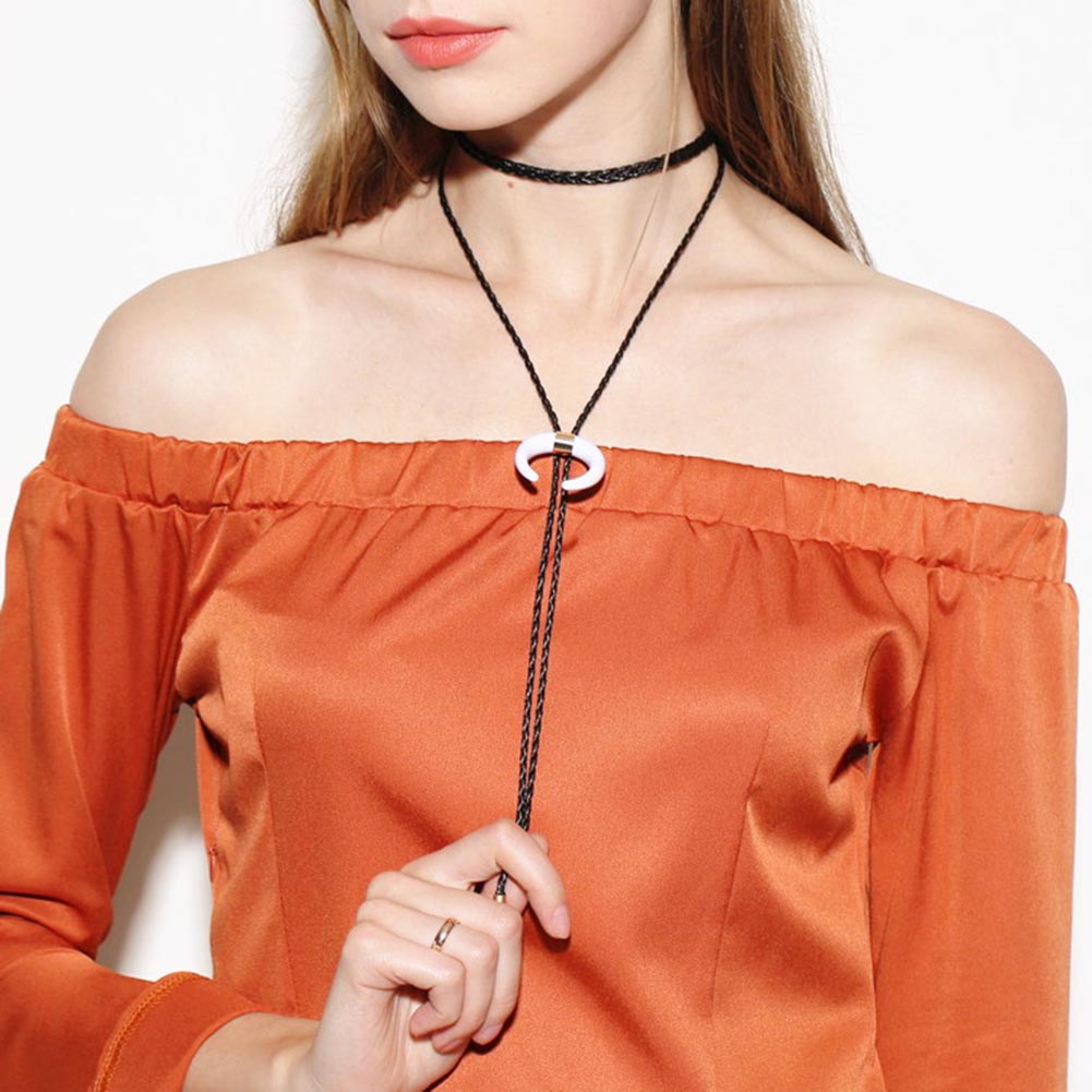 Halsband vintage vit elfenben chocker - 6