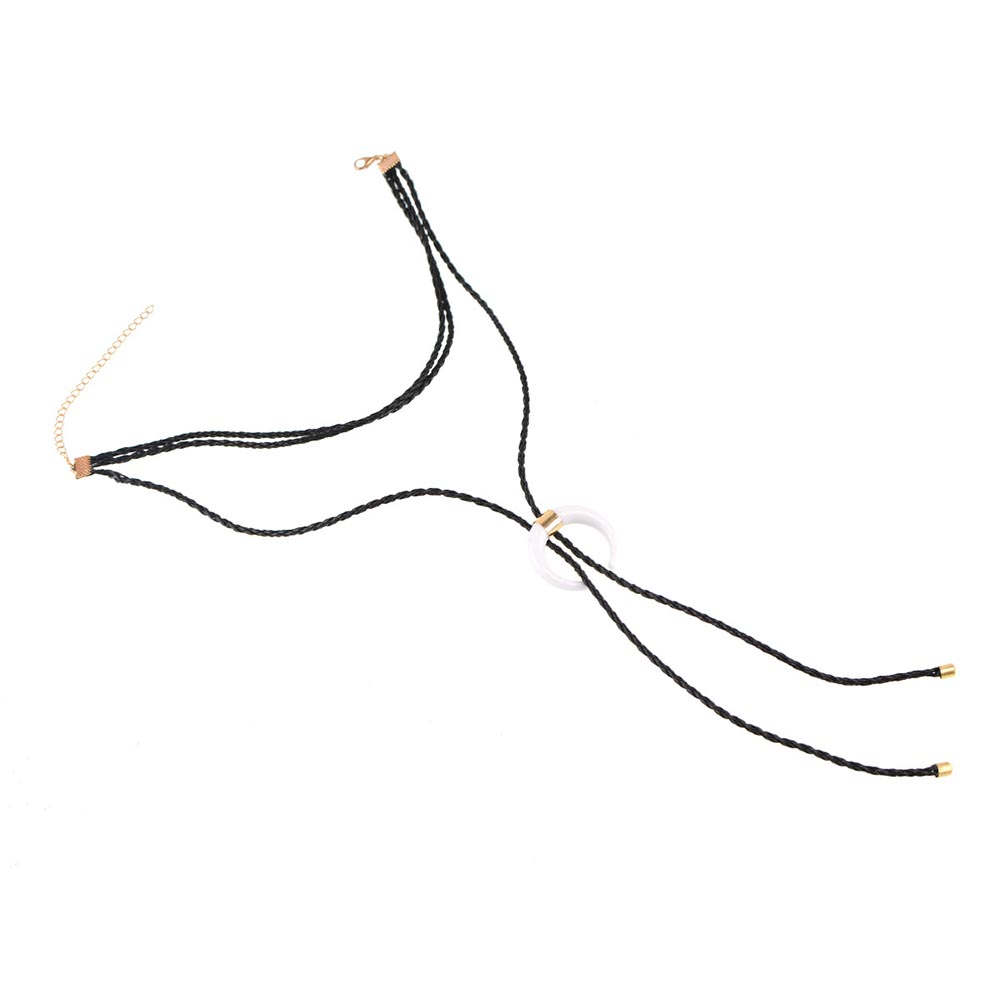Halsband vintage vit elfenben chocker - 5