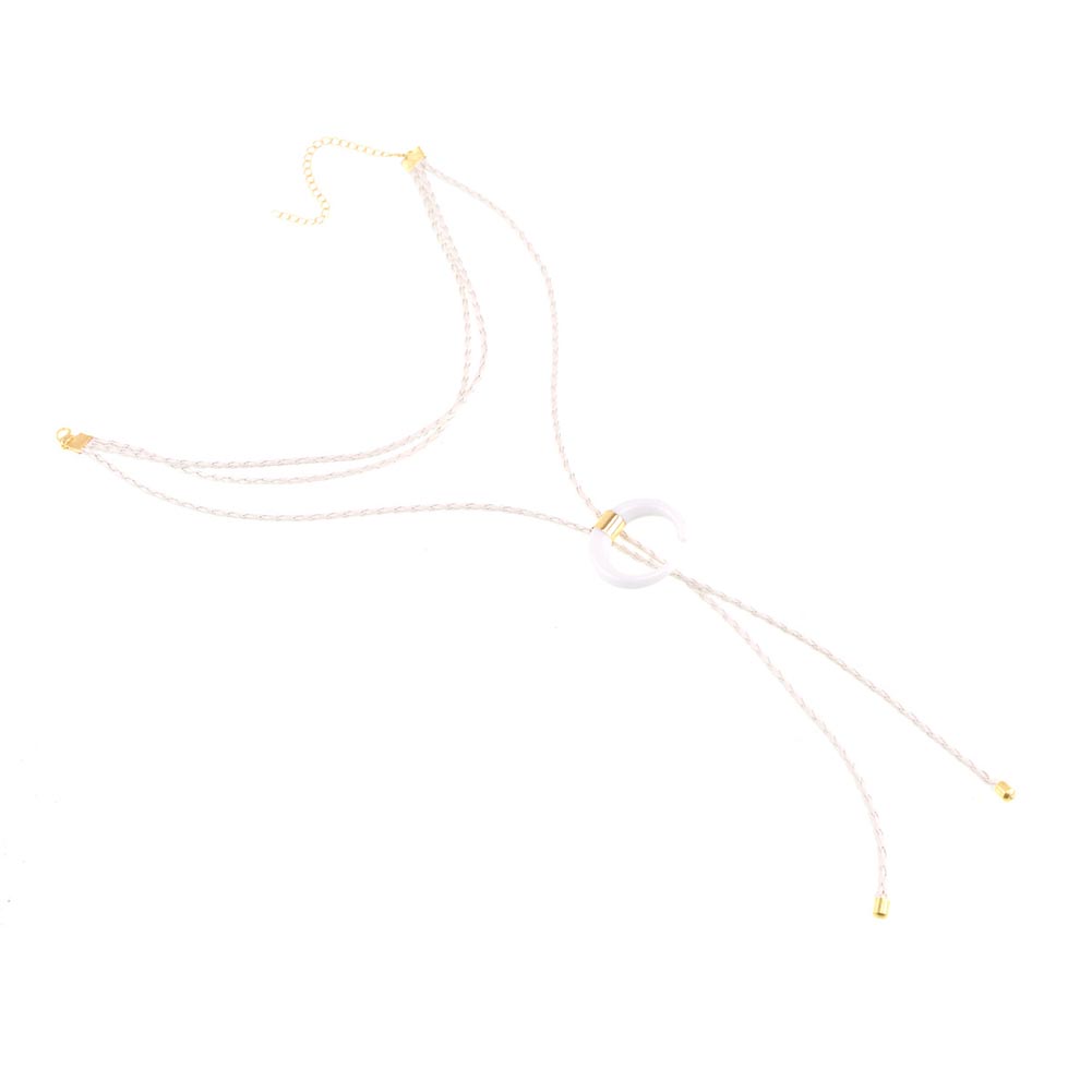 Halsband vintage vit elfenben chocker - 4