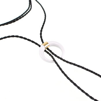 Halsband vintage vit elfenben chocker