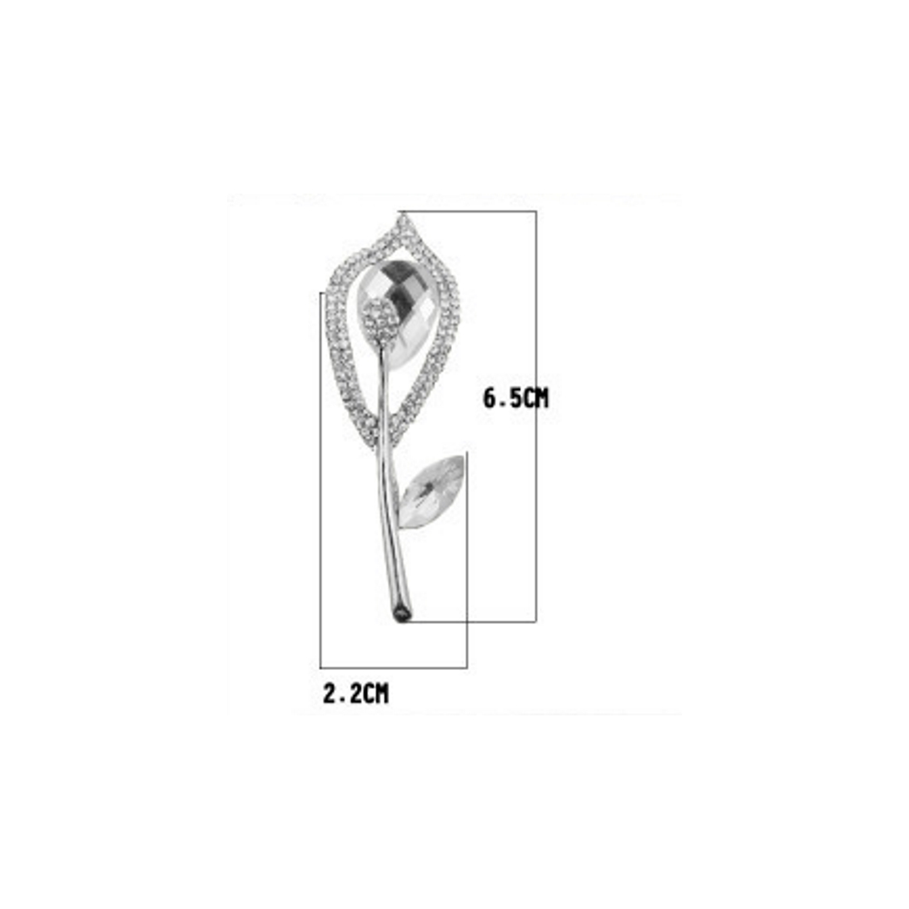 Brosch Kristall Blomma - 2