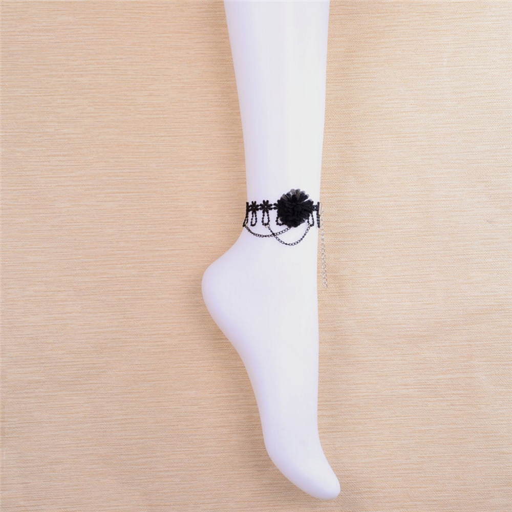 Gothic lace retro Anklet  - 2