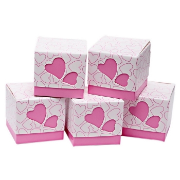 PRESENTFÖRPACKNING 5*5cm Hjärta - 10