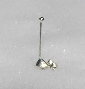 925 Silver Jeweled Nose Stud - 3