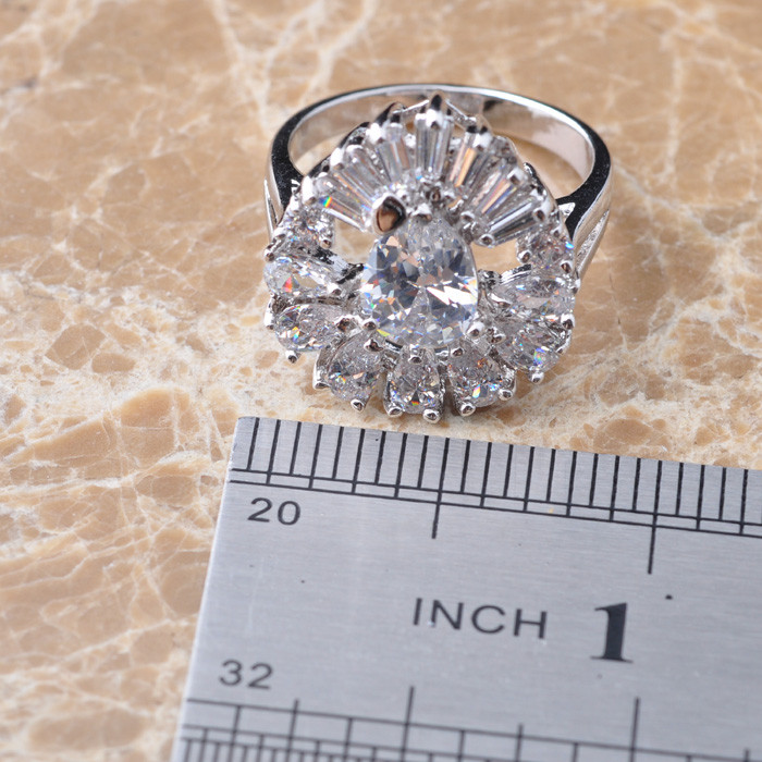 Silver FILLED RING TOPAZ  - 3