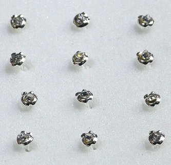 925 Silver PIERCING Nose Stud - 2