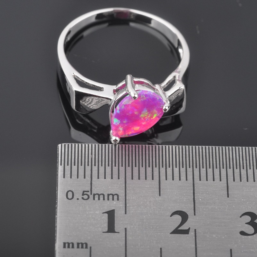 Silversmycken filled ring ROSA Brand Opal - 2