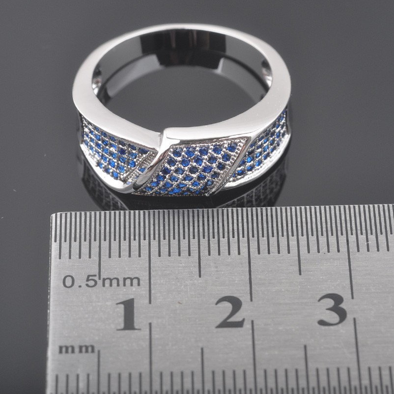Silver FILLED RING Sapphire  - 2