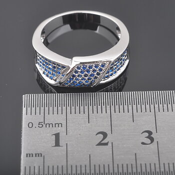 Silver FILLED RING Sapphire 