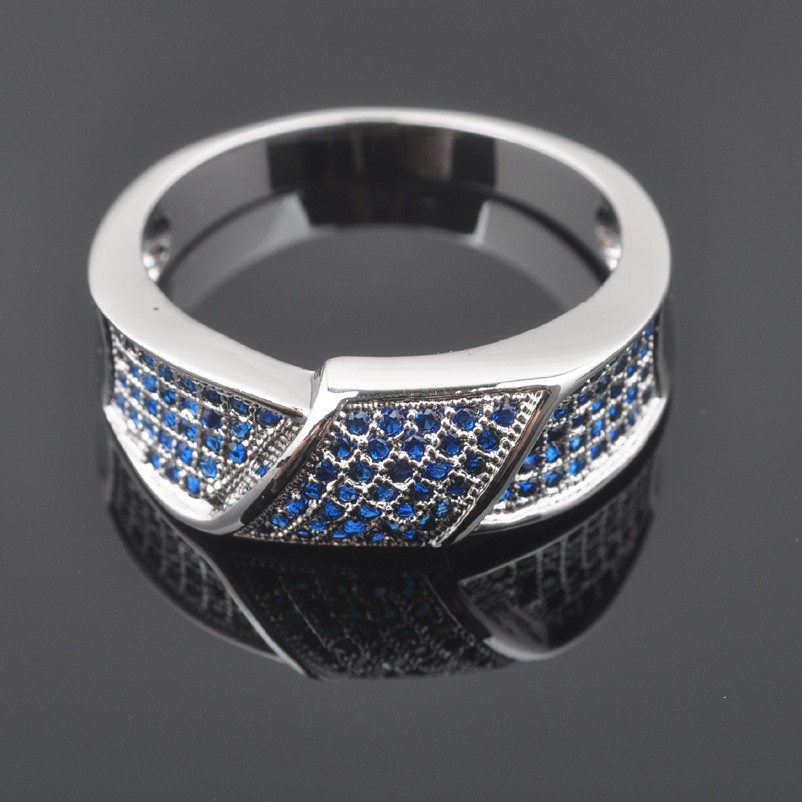 Silver FILLED RING Sapphire 