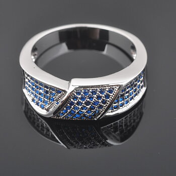 Silver FILLED RING Sapphire 