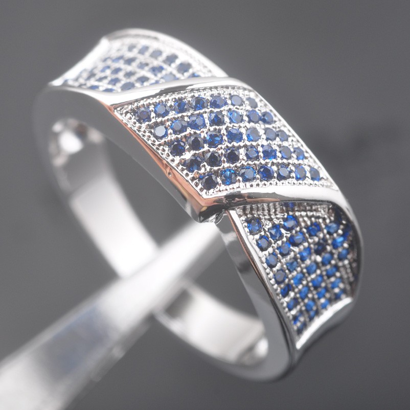 Silver FILLED RING Sapphire  - 3