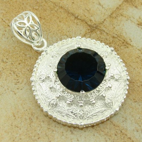 SILVER filled Amethyst gemstone Pendant