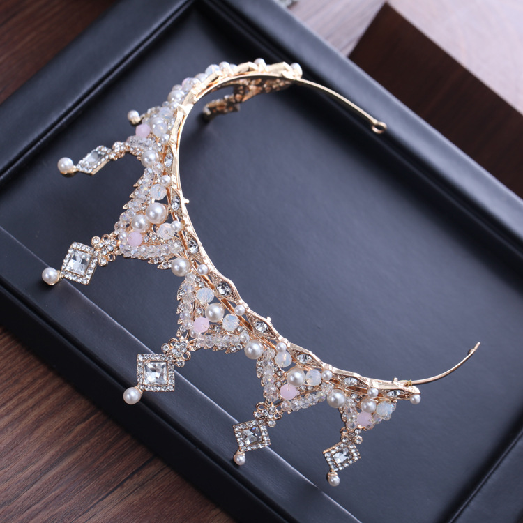 Luxury Crystal CZ wedding hair crownl hair accessories - 3