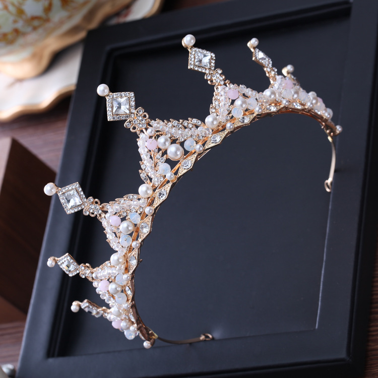 Luxury Crystal CZ wedding hair crownl hair accessories - 4