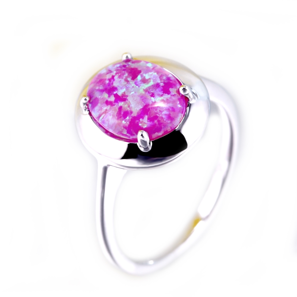 Silversmycken filled ring ROSA Brand Opal