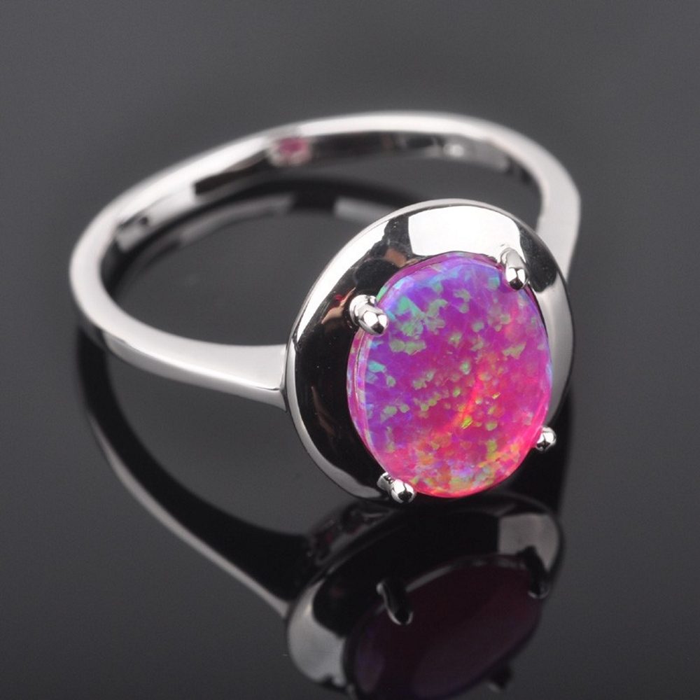 Silversmycken filled ring ROSA Brand Opal - 3