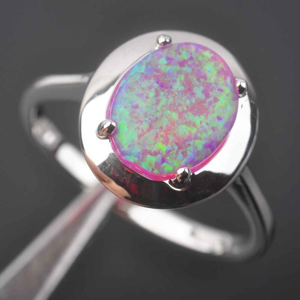Silversmycken filled ring ROSA Brand Opal - 5