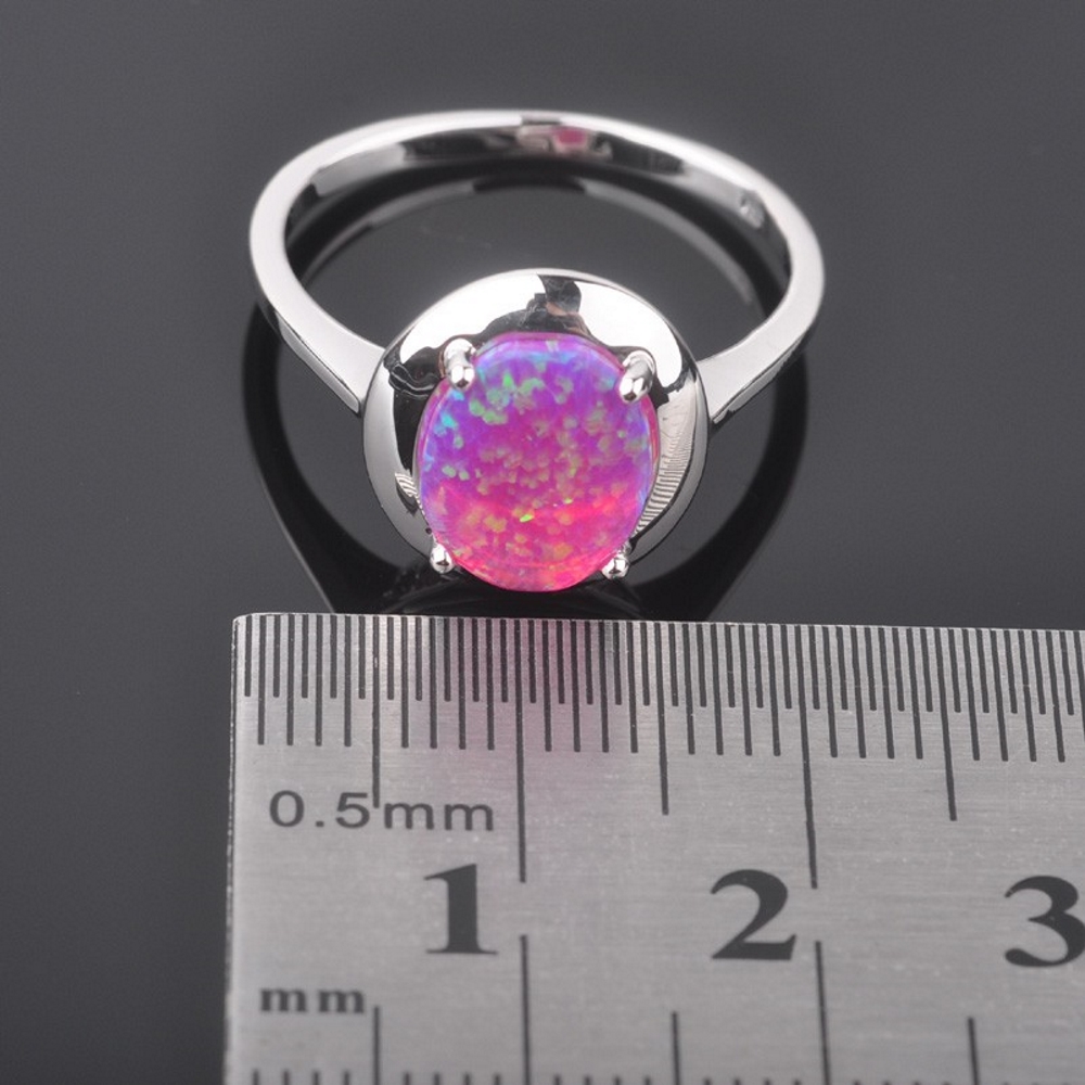 Silversmycken filled ring ROSA Brand Opal - 4