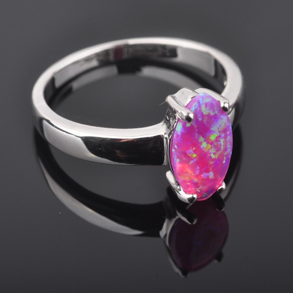 Silversmycken filled ring ROSA Brand Opal - 5