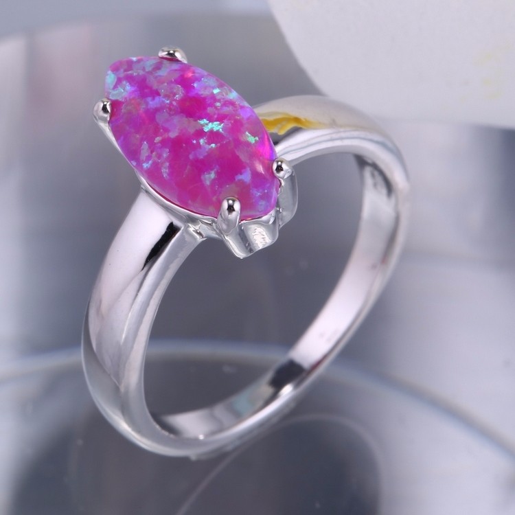 Silversmycken filled ring ROSA Brand Opal - 2