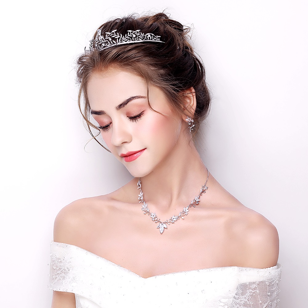 Lyx kristall  bröllop hår krona tiara - 3