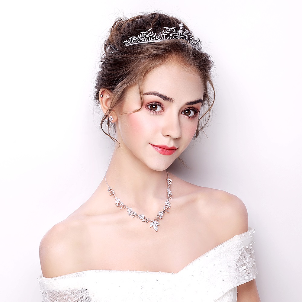 Lyx kristall  bröllop hår krona tiara - 2