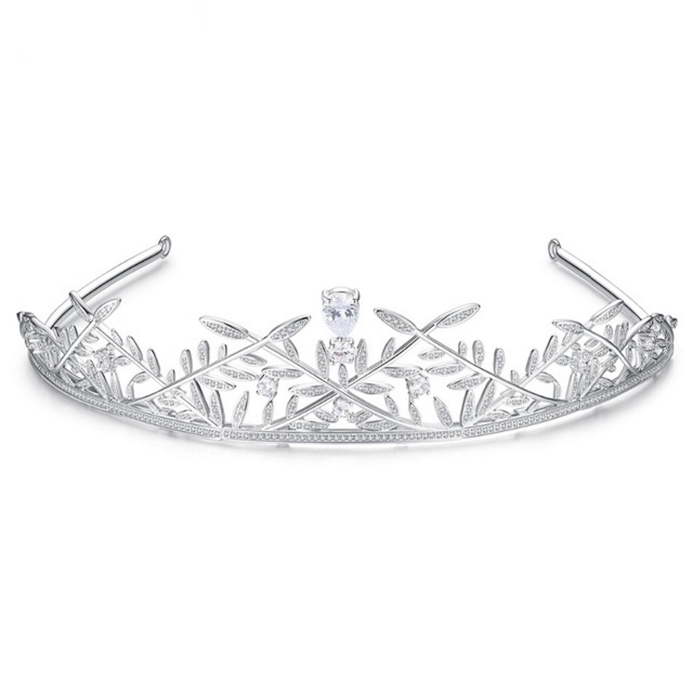 Lyx kristall  bröllop hår krona tiara
