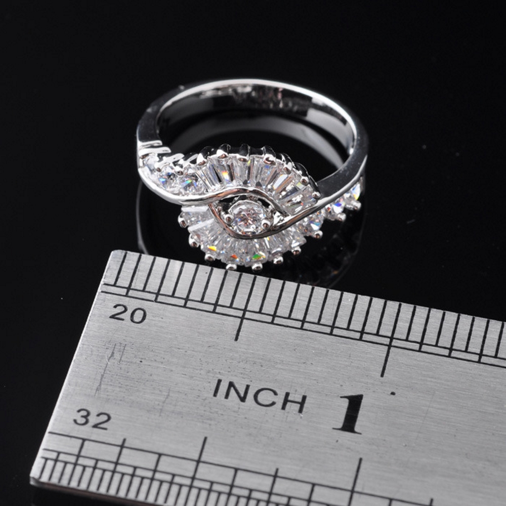 Silver FILLED RING CZ  - 2