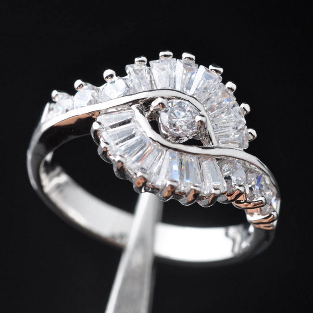 Silver FILLED RING CZ  - 3