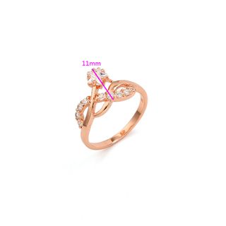 18K Guldfyllda Guld gulddoublé Filled CZ Ring #16 - 3