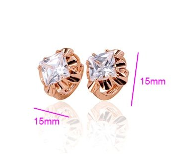 18k Gold Filled Lady CZ Earrings