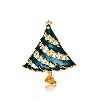 Crystal Brooch Christmas 