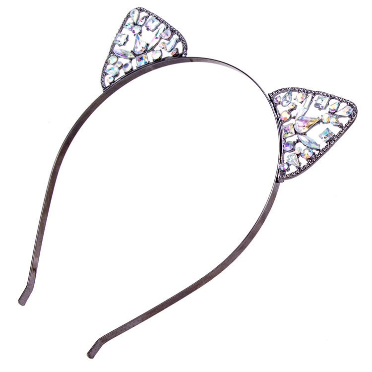 Cat Ears Hair Bands Rhinestone  - 4