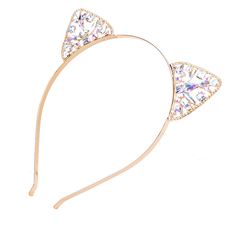 Cat Ears Hair Bands Rhinestone  - 2