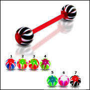 UV Tongue Barbell with UV balls
