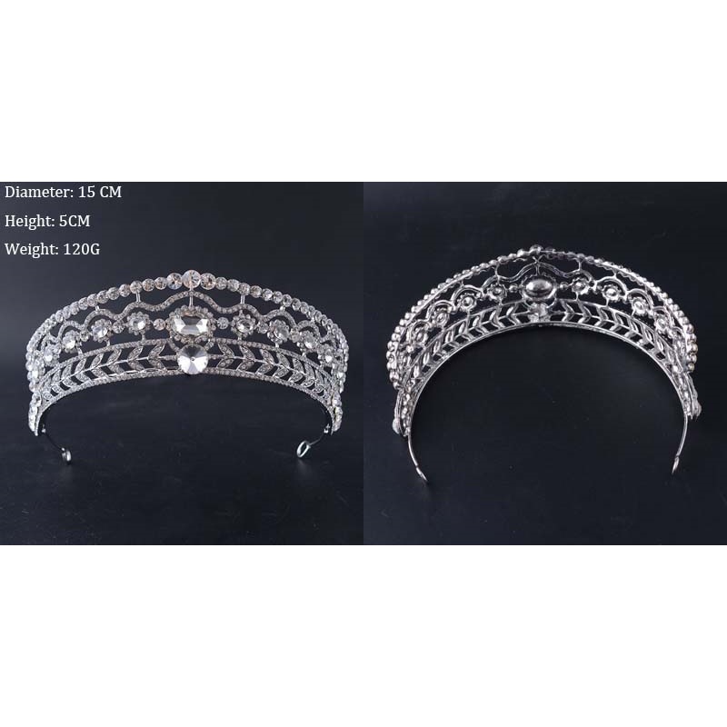 Lyx kristall  bröllop hår krona tiara - 2