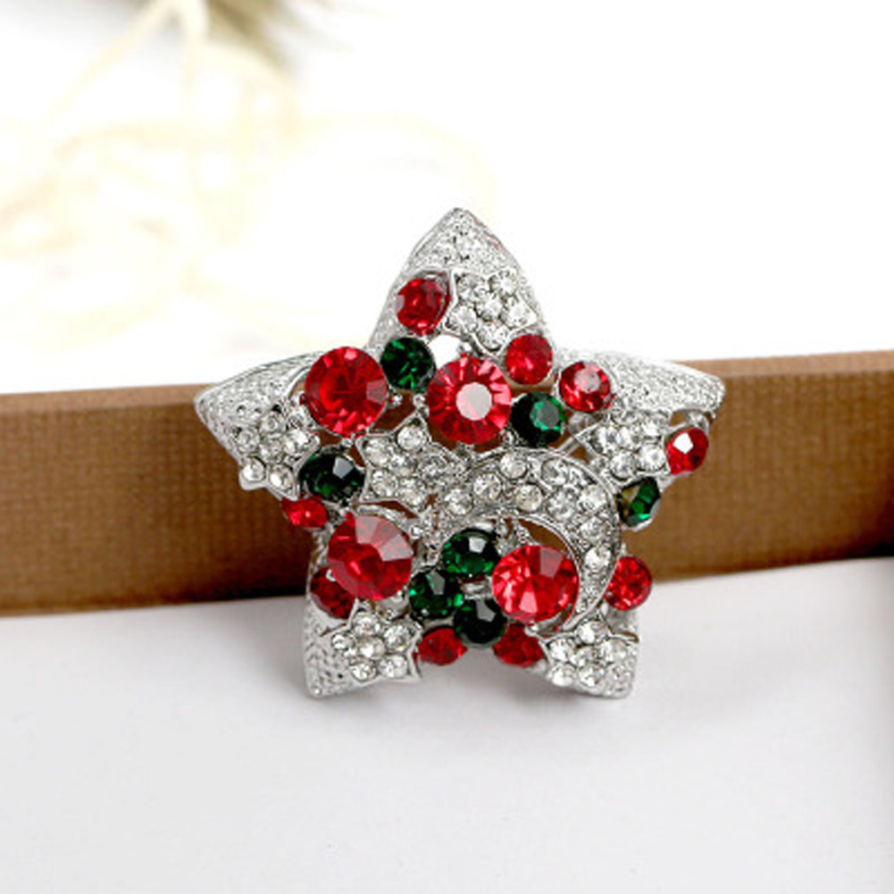 Crystal Brooch Christmas  - 4