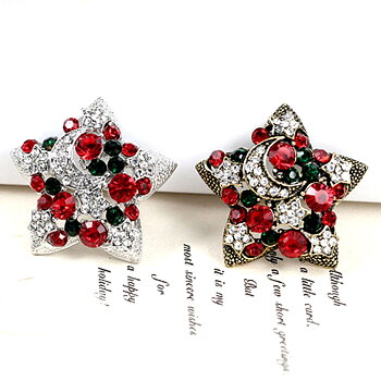 Crystal Brooch Christmas 