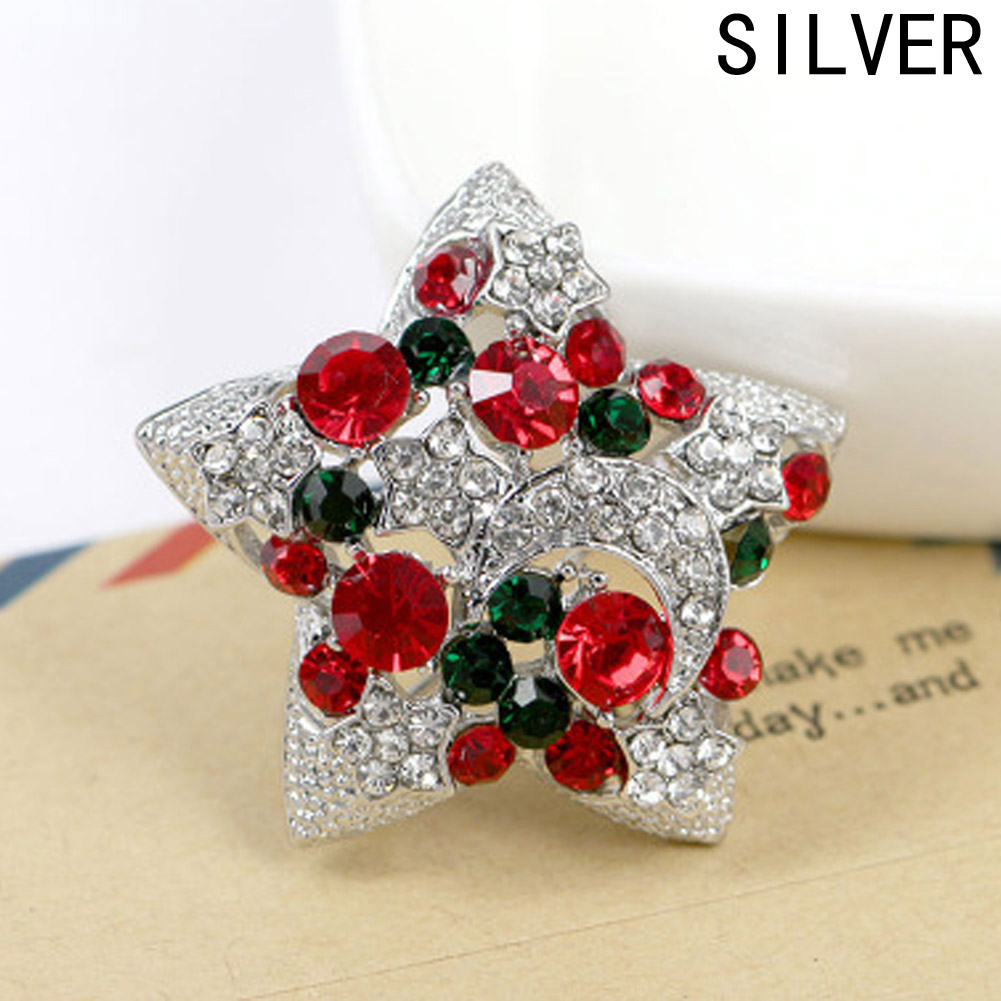 Crystal Brooch Christmas  - 3