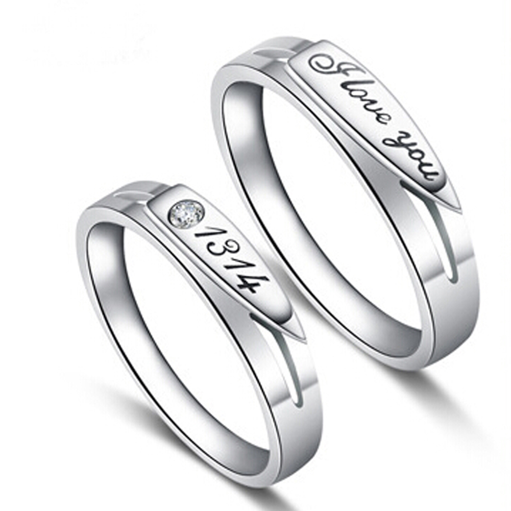 Silversmycken pläterade ring 2ST PACK