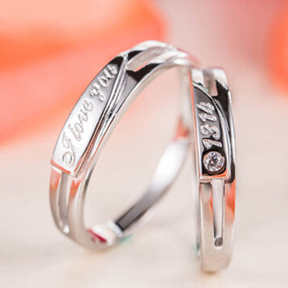 Silversmycken pläterade ring 2ST PACK - 2