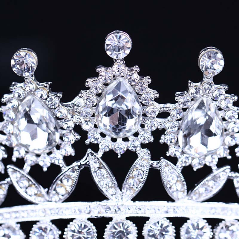 Lyx kristall  bröllop hår krona tiara - 6