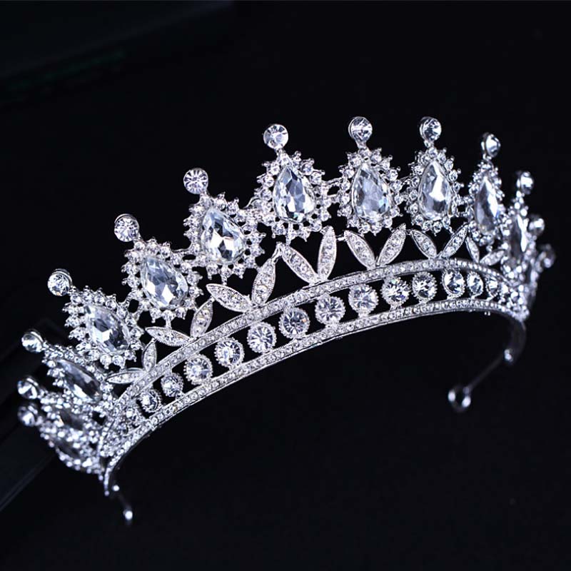 Lyx kristall  bröllop hår krona tiara - 4