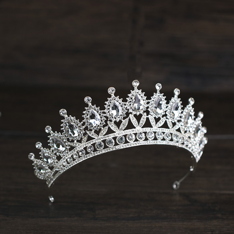 Lyx kristall  bröllop hår krona tiara - 8