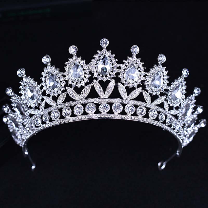 Lyx kristall  bröllop hår krona tiara - 3