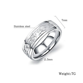 Rostfritt stål ring