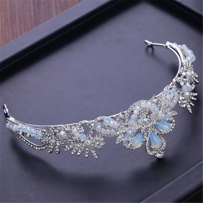 Lyx kristall  bröllop hår krona tiara - 2