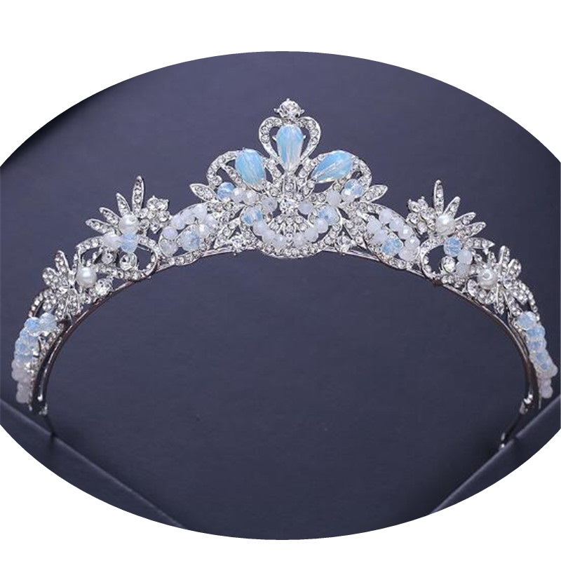 Lyx kristall  bröllop hår krona tiara - 3